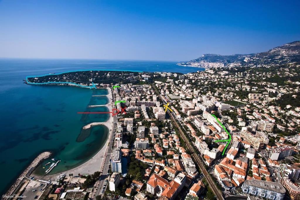 French Riviera: Seafront Apt & Pool Near Monaco Roquebrune-Cap-Martin Eksteriør billede